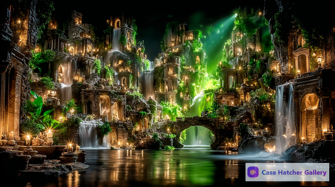 Aethelgard's Lumina Falls