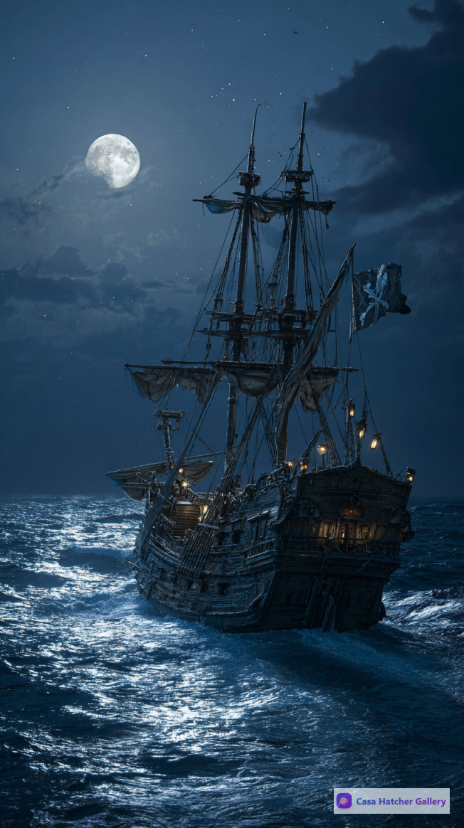 Moonlit Galleon