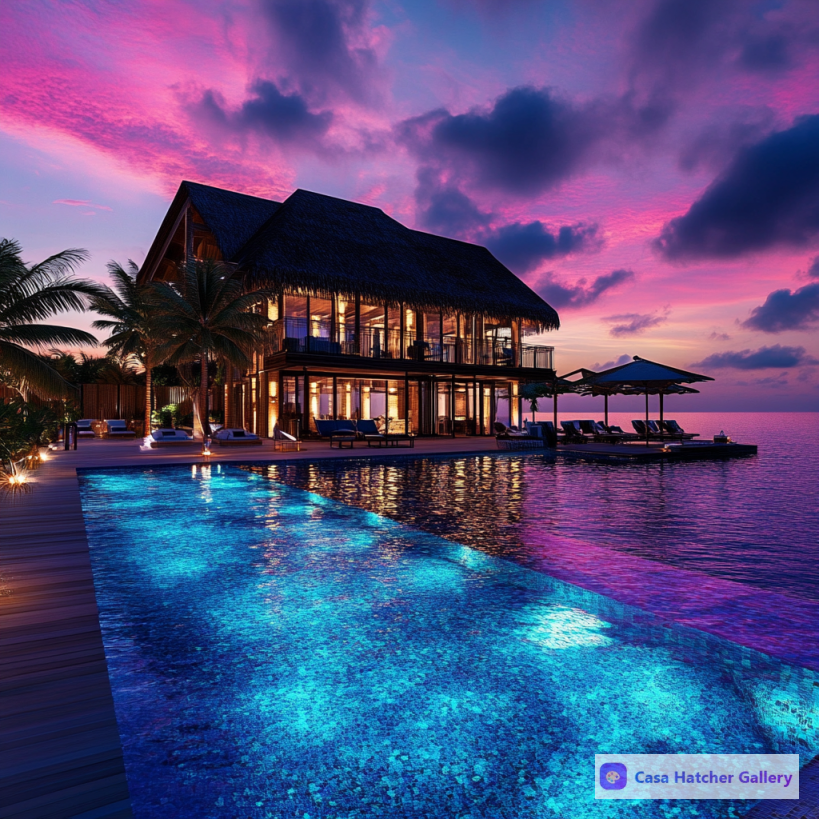 Tropical Twilight Oasis